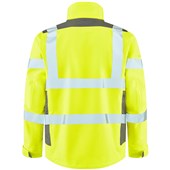 Leo Workwear Exmoor EcoViz 15K Performance Mesh Lined Breathable Waterproof Hi Vis Jacket