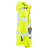 Leo Workwear Exmoor EcoViz 15K Performance Mesh Lined Breathable Waterproof Hi Vis Jacket