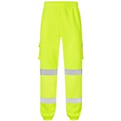 Supertouch Yellow Hi Vis Jogging Bottoms