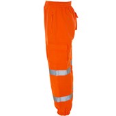 Supertouch Orange Hi Vis Jogging Bottoms
