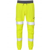Leo Workwear Hawkridge Yellow EcoViz 4X Stretch Hi Vis Jog Trouser
