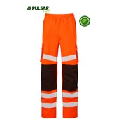Pulsar Life LFE907 Rail Orange GRS Recycled Waterproof Hi Vis Overtrouser