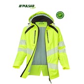 Pulsar Life LFE918 Yellow GRS Recycled Insulated Waterproof Hi Vis Jacket