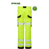 Pulsar Life LFE921 Yellow GRS Recycled 4 Way Stretch Hi Vis Combat Trouser