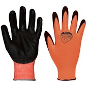 Polyco Matrix Orange Cut Level 3 PU Work Gloves MOP with PU Coating - 15g