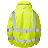 Pulsar P191-R Yellow GRS Recycled Padded Waterproof Hi Vis Bomber Jacket