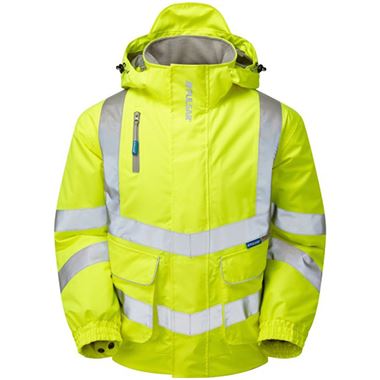 Pulsar P191 Yellow Padded Waterproof Hi Vis Bomber Jacket