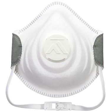 Portwest P311 Strap & Clip FFP3 Valved Dolomite Moulded Disposable Masks (Pack 10)