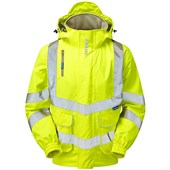 Pulsar P533-R Yellow GRS Recycled Mesh Lined Waterproof Hi Vis Bomber Jacket