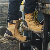 Caterpillar Premier Waterproof Wide Fit Side Zip Safety Boot S3 WR HRO SRC