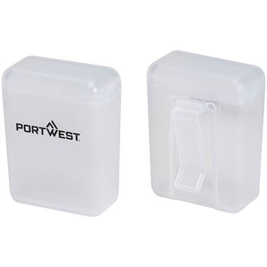 Portwest PA09 General Ear Plugs Storage Box (Pack of 50 Containers)