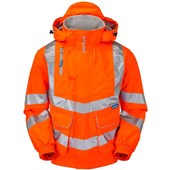 Pulsar PR515-R Rail Orange GRS Recycled Mesh Lined Waterproof Hi Vis Bomber Jacket