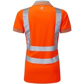 Pulsar PR701-R Rail Orange GRS Recycled Women's Hi Vis Polo Shirt