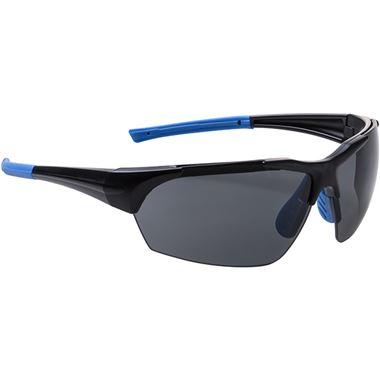 Portwest PS18 Smoke Wrap Around Polar Star Safety Sunglasses - Anti Scratch