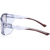 Portwest PS26 Brown Lens Safety Glasses with Side Shields - Anti Mist & Anti Scratch Lens