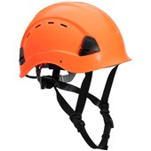 Portwest PS73 Working At Height Endurance Mountaineer Safety Helmet - Vented Wheel Ratchet Short Peak