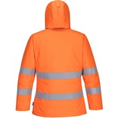 Portwest PW261 PW2 Orange/Black Padded Waterproof Hi Vis Winter Jacket