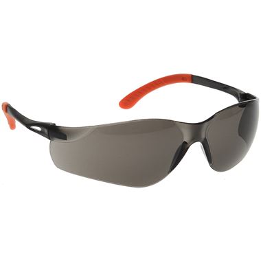 Portwest PW38 Pan View Smoke Safety Sunglasses - Anti Scratch & Anti Fog Lens
