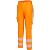 Portwest R440 RWS Orange Stretch Hi Vis Work Trouser