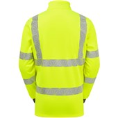 Pulsar React RCT804 Yellow Recycled Quarter Zip Hi Vis Sweatshirt