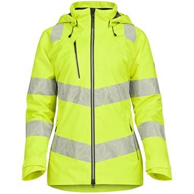 Pulsar React RCT850 Yellow Women's Recycled Waterproof Hi Vis Shell Jacket
