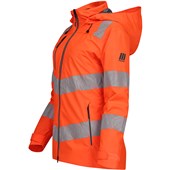 Pulsar React RCT851 Rail Orange Women's Recycled Waterproof Hi Vis Shell Jacket