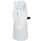 Polyco SuperGlove RE-PRO Leather Volt Protector Gauntlet with Buckle - Worn Over Electricians Gloves