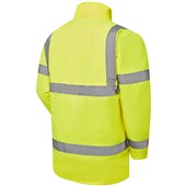 Supertouch Yellow Hi Vis Fleece Lined Waterproof Padded Parka Jacket