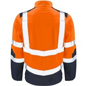 Supertouch Orange/Navy Hi Vis Two Tone Softshell Jacket (3L)