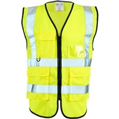 Supertouch Yellow Hi Vis Executive Vest