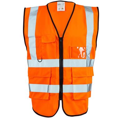 Supertouch Orange Hi Vis Executive Vest