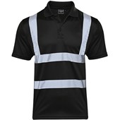 Supertouch Black Hi-Vis Polo Shirt