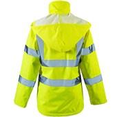 Supertouch Yellow Women's Lightweight Hi Vis Waterproof Jacket