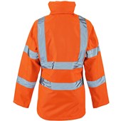 Supertouch Orange Women's Lightweight Hi Vis Waterproof Jacket