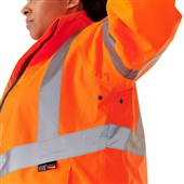 Supertouch Orange Women's Lightweight Hi Vis Waterproof Jacket