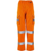 Supertouch Orange Women's Hi Vis Combat Trousers