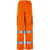Supertouch Orange Women's Hi Vis Combat Trousers