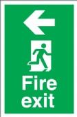 Fire exit arrow left Fire exit arrow left