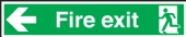 fire exit arrow left fire exit arrow left