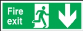 fire exit arrow down fire exit arrow down