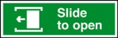 slide to open left slide to open left