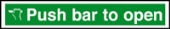 push bar to open push bar to open