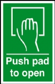 push pad to open push pad to open