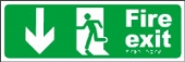 fire exit down fire exit down