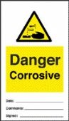 danger corrosive danger corrosive