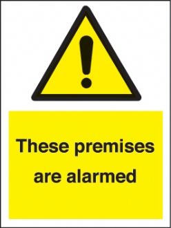 these premises are alarmed 