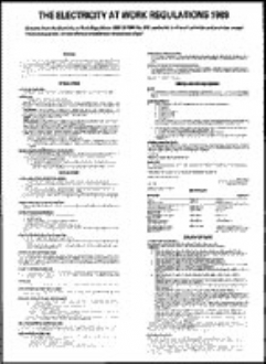 electricity at work regs  