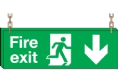 fire exit down fire exit down