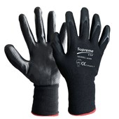 Supreme Black Nitrile Grip Work Gloves 103BB with Nitrile Coating - 13g