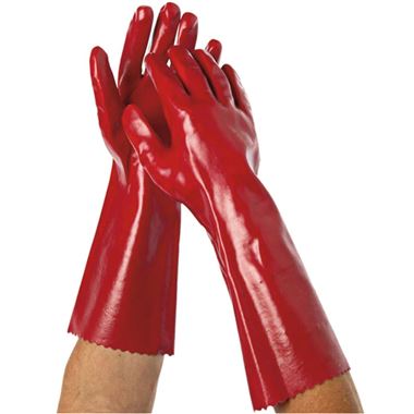 Supreme Long Arm PVC Heavy Duty Gauntlet Gloves 40cm - 10g